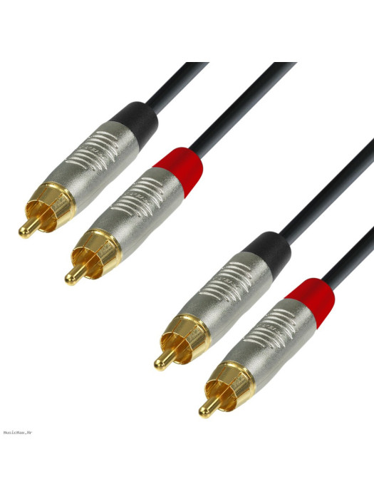 ADAM HALL K4TCC0600 2xRCA-2xRCA (činč) 6m audio kabel