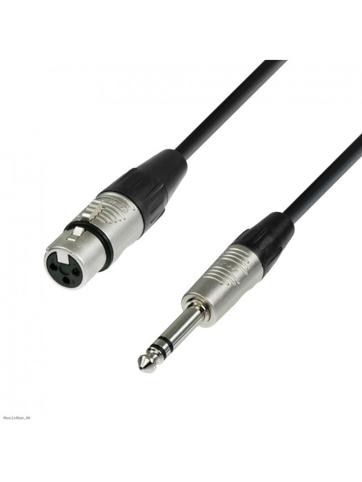 ADAM HALL K4BFV0600 XLR Female-6.3 Stereo 6 m mikrofonski kabel