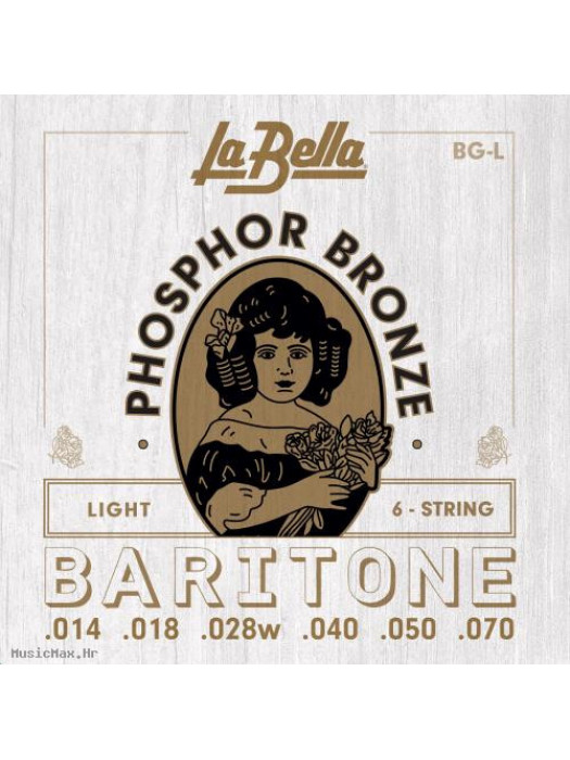 LA BELLA BG-L Baritone Lite 14-70 žice za akustičnu gitaru