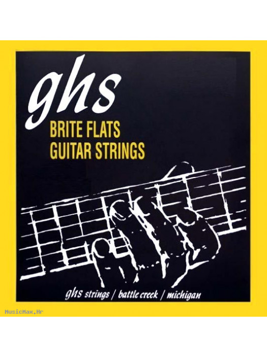 GHS 710 Brite Flats 10-46 brušene žice za električnu gitaru
