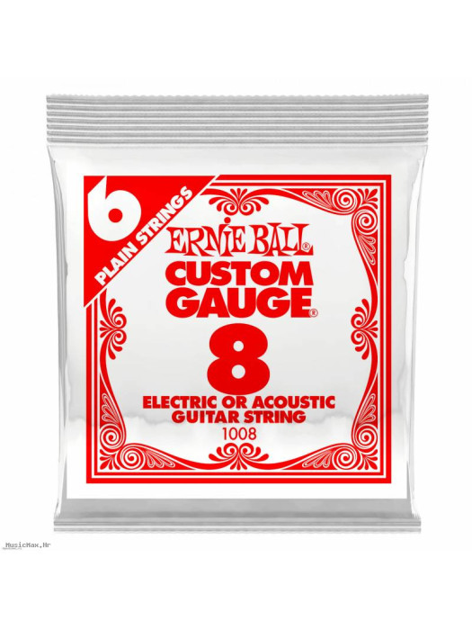 ERNIE BALL 1008 PLAIN STEEL .008 žica za akustičnu/ električnu gitaru