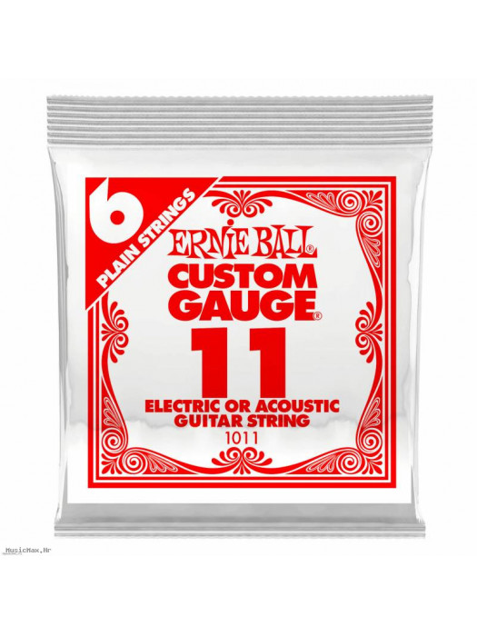 ERNIE BALL 1011 PLAIN STEEL .011 žica za akustičnu/ električnu gitaru
