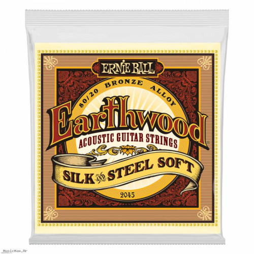ERNIE BALL 2045 EARTHWOOD Silk & Steel 11-52 žice za akustičnu gitaru