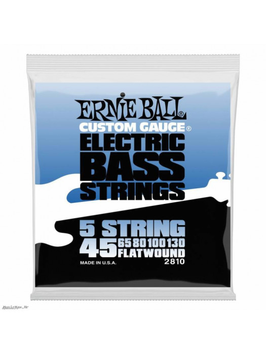 ERNIE BALL 2810 FLATWOUND SLINKY 45-130 brušene žice za bas gitaru