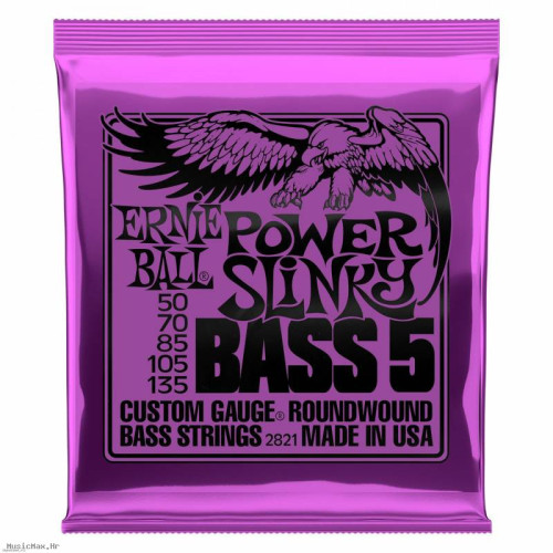 ERNIE BALL 2821 POWER SLINKY 50-135 žice za bas gitaru
