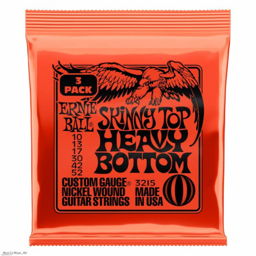 ERNIE BALL 3215 SLINKY 3-Pack 10-52 žice za električnu gitaru