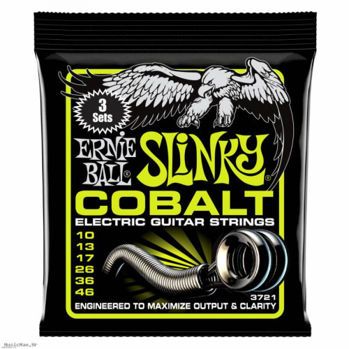 ERNIE BALL 3721 COBALT 3 PACK 10-46 žice za električnu gitaru