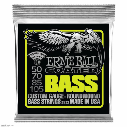 ERNIE BALL 3832 COATED SLINKY 50-105 žice za bas gitaru