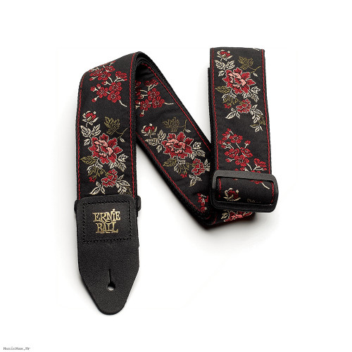 ERNIE BALL 4142 JACQUARD Red Rose remen za gitaru