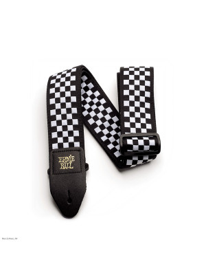 ERNIE BALL 4149 JACQUARD Black and white checkered remen za gitaru ERNIE BALL 4149 JACQUARD Black and white checkered remen za gitaru