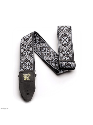 ERNIE BALL 4166 JACQUARD Tribal Silver Silver remen za gitaru ERNIE BALL 4166 JACQUARD Tribal Silver Silver remen za gitaru