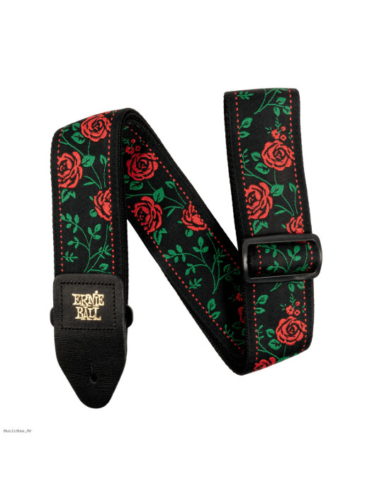 ERNIE BALL 5318 JACQUARD Spanish Rose Black remen za gitaru