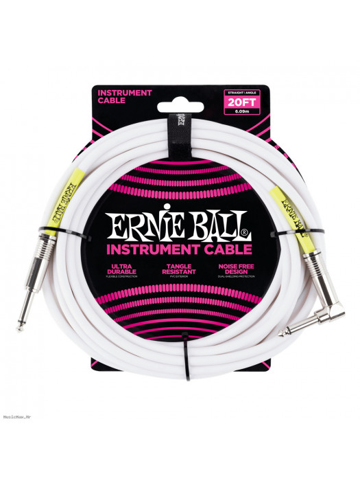 ERNIE BALL 6047 White 6m instrumentalni kabel