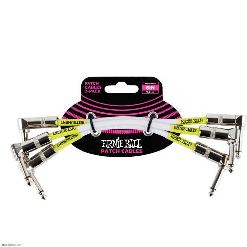 ERNIE BALL 6051 (set 3) 15cm patch kabel