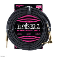 ERNIE BALL ACCESSORIES 6058 Black 7.5m instrumentalni kabel ERNIE BALL ACCESSORIES 6058 Black 7.5m instrumentalni kabel