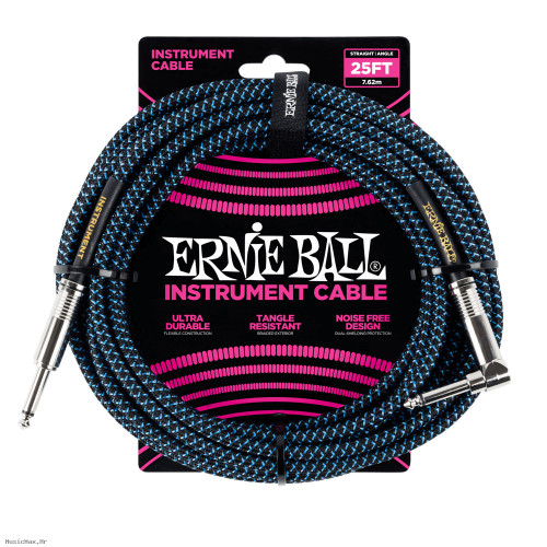 ERNIE BALL 6060 Black/Blue 7.5m instrumentalni kabel ERNIE BALL 6060 Black/Blue 7.5m instrumentalni kabel