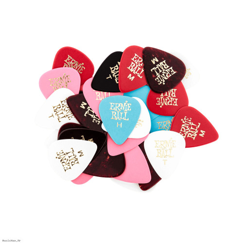 ERNIE BALL 9201 Mixed Thickness & Assorted Color Cellulose (144) set trzalica