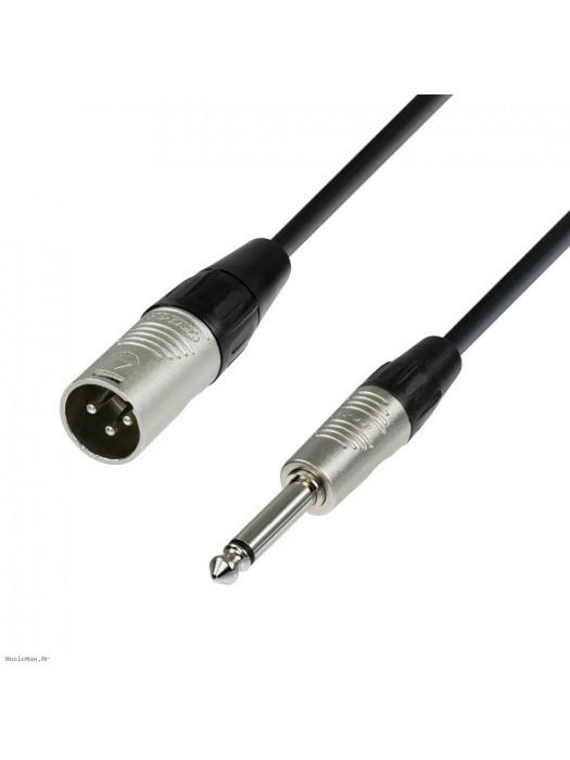 ADAM HALL K4MMP1000 XLR Male-6.3 Mono 10m instrumentalni kabel