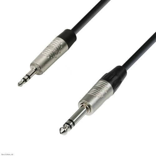 ADAM HALL BVW0150 3.5 Stereo-6.3 Stereo 1.5m audio kabel