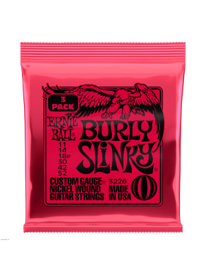 ERNIE BALL 3226 BURLY SLINKY 3-Pack 11-52 žice za električnu gitaru