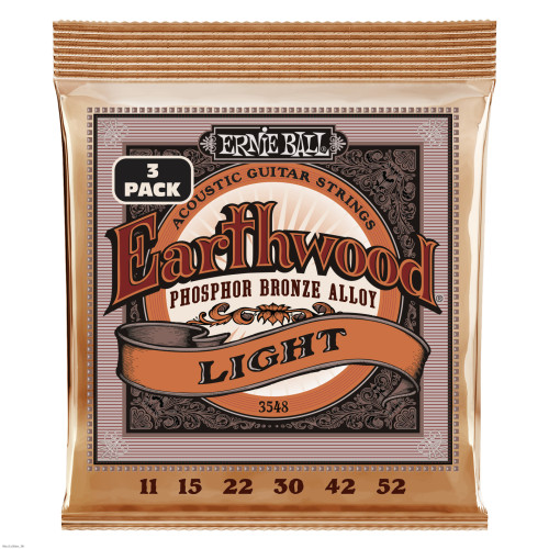 ERNIE BALL 3548 EARTHWOOD 3-Pack 11-52 žice za akustičnu gitaru