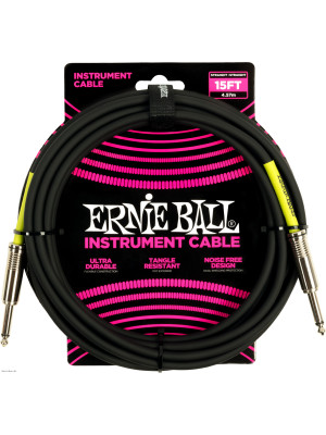 ERNIE BALL 6399 Black 4.5m instrumentalni kabel