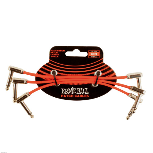 ERNIE BALL 6402 FLAT RIBBON (3) 15cm patch kabel
