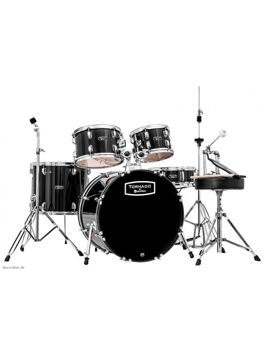 MAPEX TND5044TDK TORNADO Fusion (without cymbals) Black akustični bubnjevi - set
