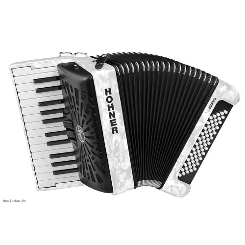 HOHNER ACCORDIONS BRAVO II 60 New Bellow White klavirska harmonika