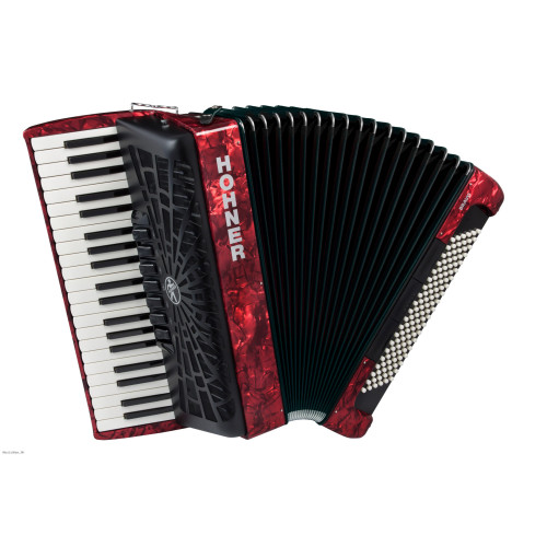 HOHNER ACCORDIONS BRAVO III 120 New Bellow Red klavirska harmonika s torbom