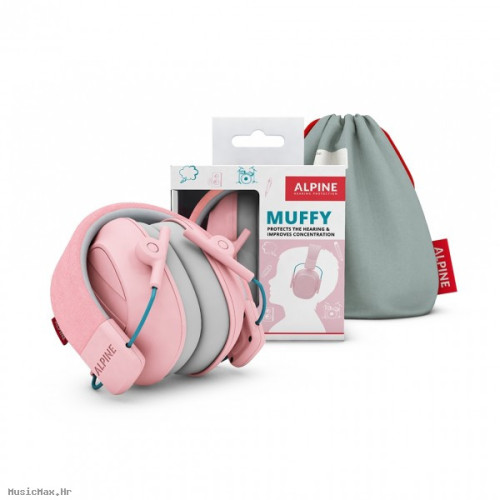 ALPINE MUSICSAFE EARMUFF KIDS Pink čepići za uši