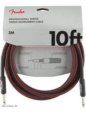 FENDER PRO 10´ 3m RED TWD instrumentalni kabel