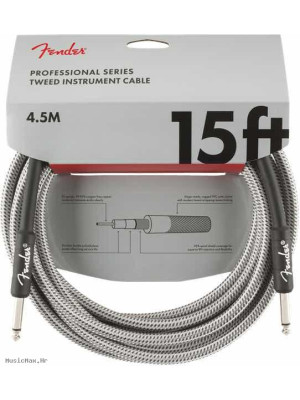 FENDER PRO 15´ 4,5m WHT TWD instrumentalni kabel