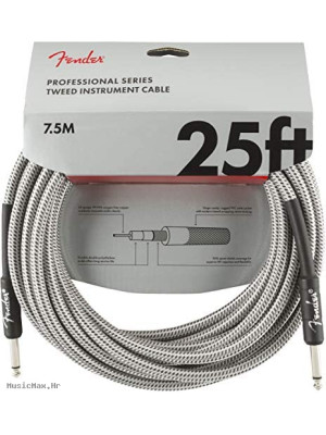 FENDER PRO 25´ 7.5 m WHT TWD instrumentalni kabel