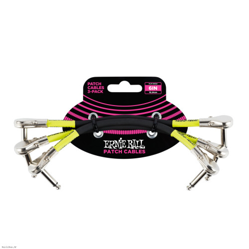 ERNIE BALL 6059 (set 3) 15cm patch kabel