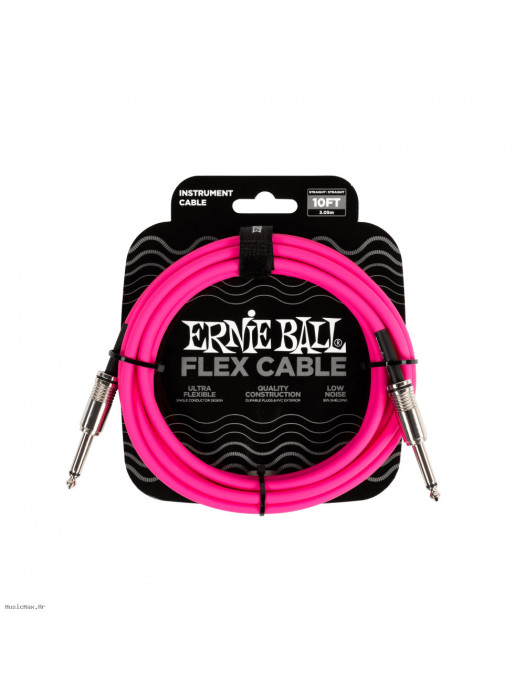ERNIE BALL 6413 Flex Pink 3m instrumentalni kabel