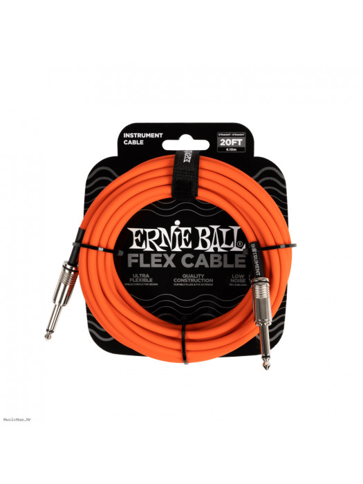 ERNIE BALL 6421 Flex Orange 6m instrumentalni kabel