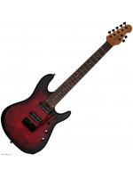 STERLING RICHARDSON7 Dark Scarlet Burst Satin električna gitara s torbom