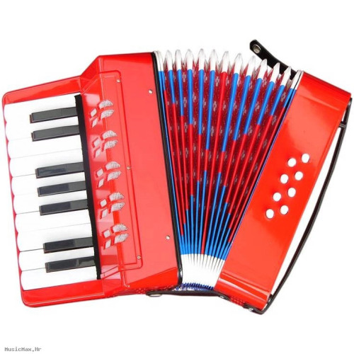 GOLDENCUP JP1708 17 MONOPHONIC 8 BASS Red dječja harmonika