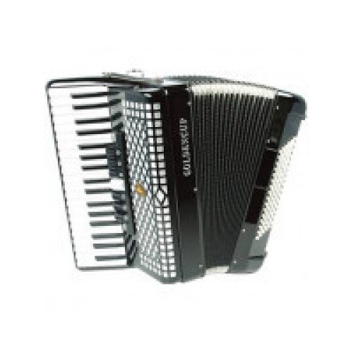 GOLDENCUP JP3780 37 KEY 80 BASS 7+2 Blk harmonika