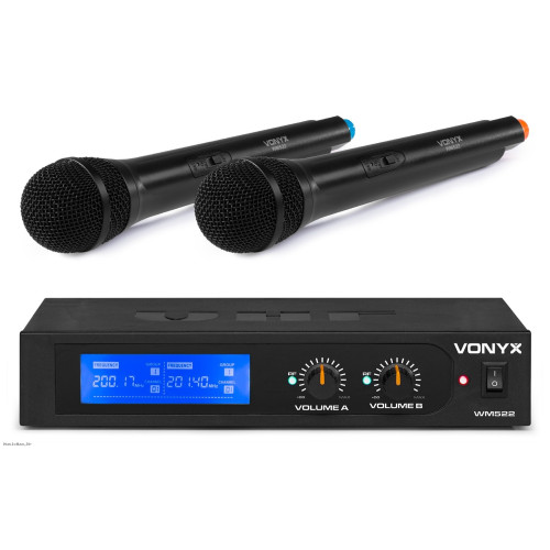VONYX WM522 Micro VHF 2CH HH Display bežični ručni mikrofon