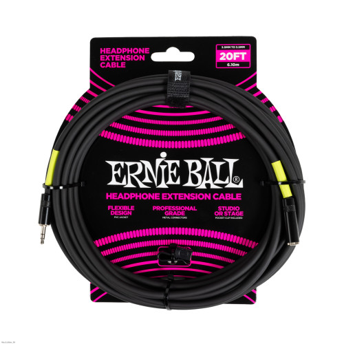 ERNIE BALL 6425 HEADPHONE EXTENSION CABLE 3,5 - 3,5mm 6m audio kabel