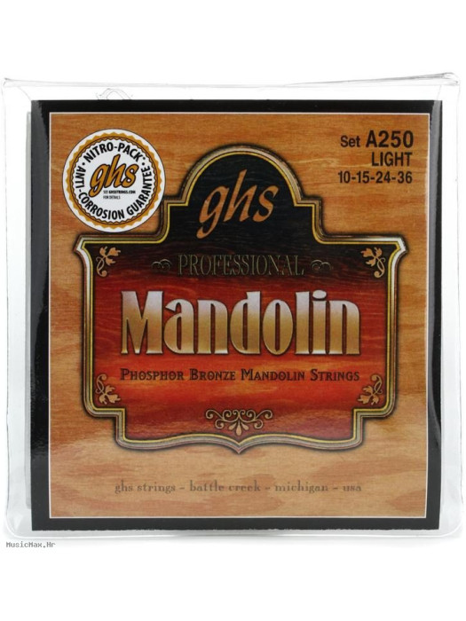 GHS N250 10-36 žice za mandolinu