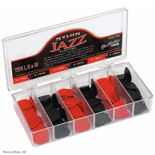 DUNLOP PICKS 4700 NYLON JAZZ (144) Cab set trzalica