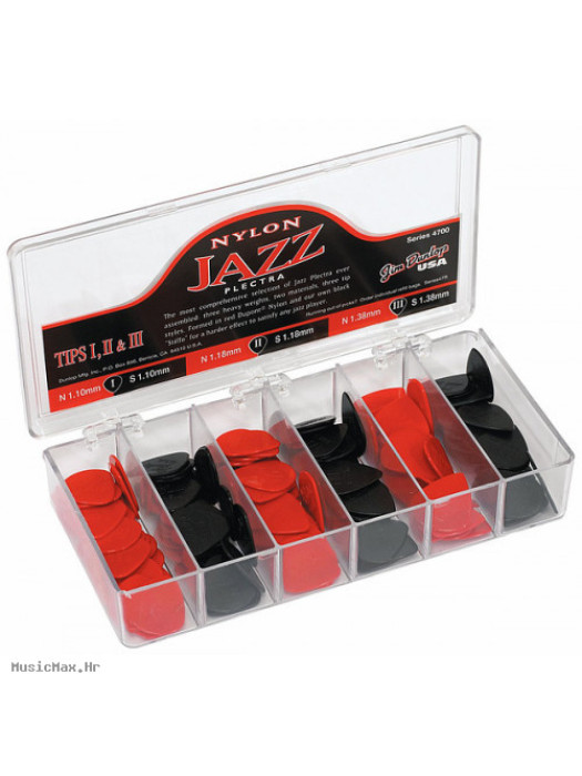 DUNLOP PICKS 4700 NYLON JAZZ (144) Cab set trzalica