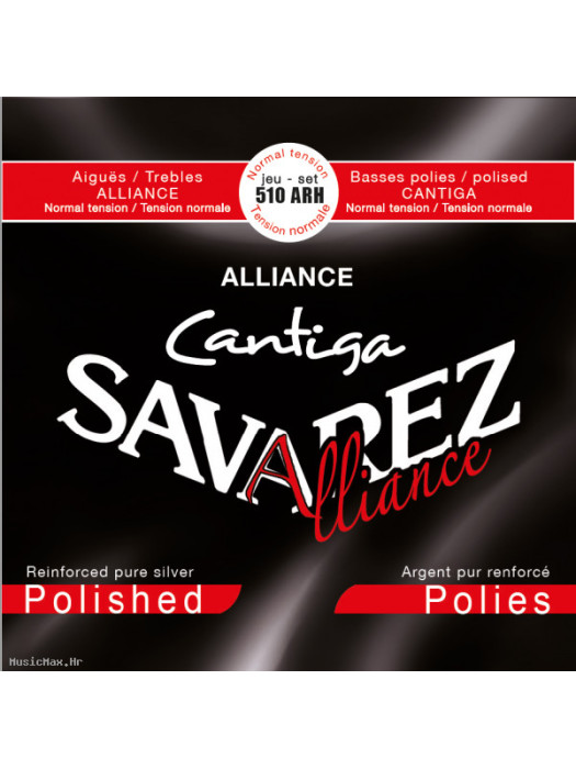 SAVAREZ 510ARH ALLIANCE CANTIGA POLISHED Normal Tension žice za klasičnu gitaru