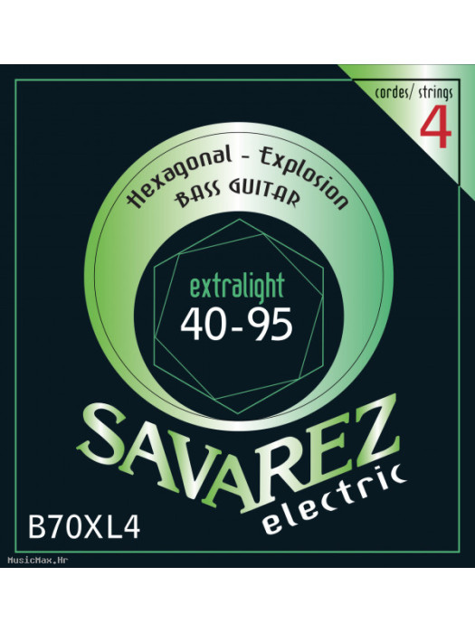 SAVAREZ B70XL4 HEXAGONAL EXPLOSION 40-95 žice za bas gitaru