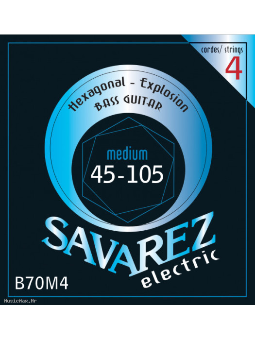 SAVAREZ B70M4 HEXAGONAL EXPLOSION 45-105 žice za bas gitaru