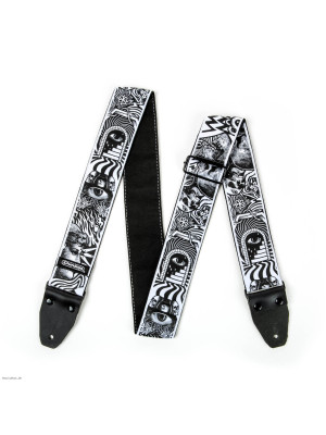 DUNLOP ACCESSORIES ILD04 I LOVE DUST SKULLS B/W remen za gitaru