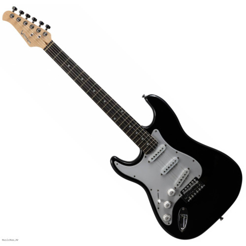 VESTON GUITARS ST-SSS-BK LH Blk električna gitara za ljevake